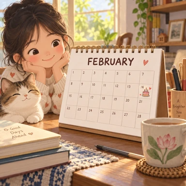 February: 2月