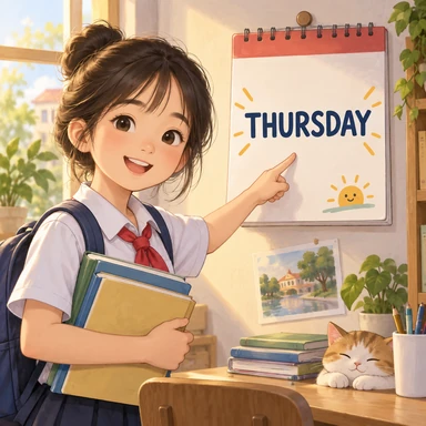 Thursday: 木曜日