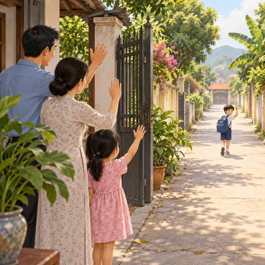 away: 離れて、去って