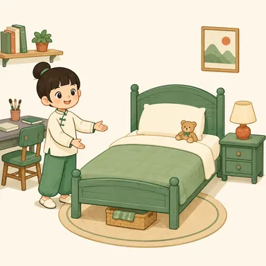 bed: ベッド