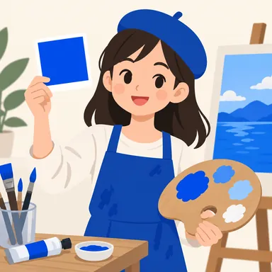 blue: 青
