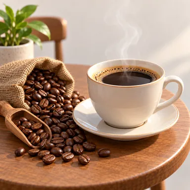 coffee: コーヒー