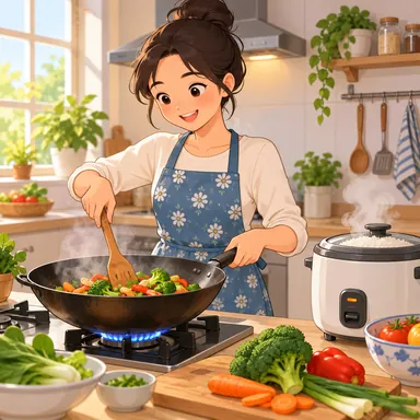 cook: 料理する