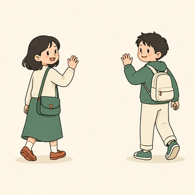 goodbye: さようなら