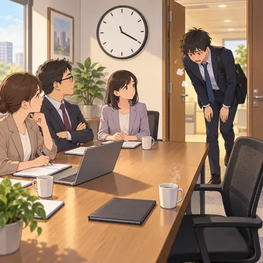 late: 遅い