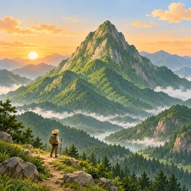 mountain: 山