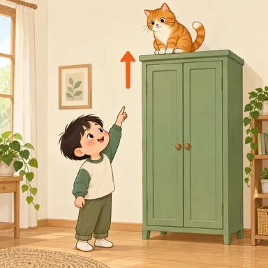 over: 〜の上方に