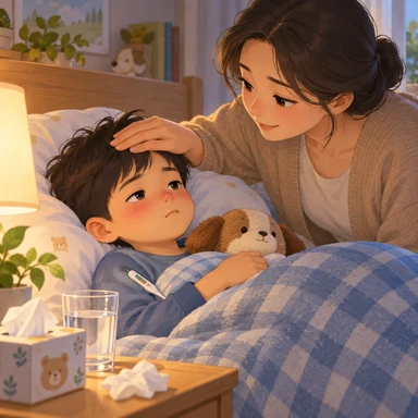 sick: 病気の