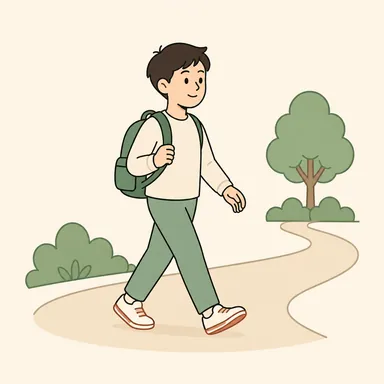 walk: 歩く