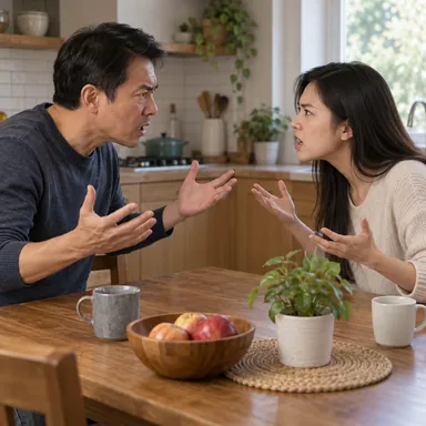 argue: 言い争う