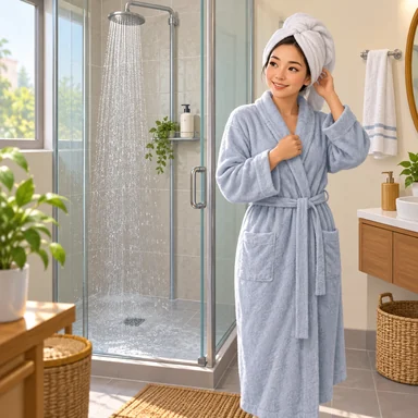 have a shower: シャワーを浴びる