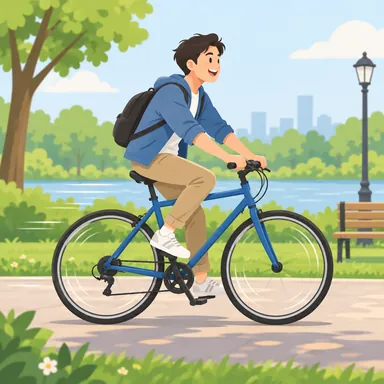 ride: （自転車や馬に）乗る