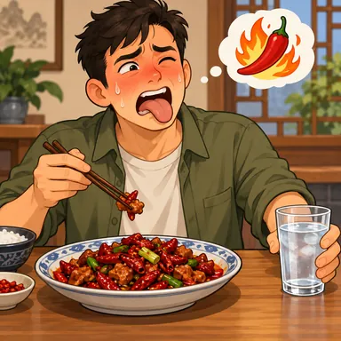 spicy: 辛い