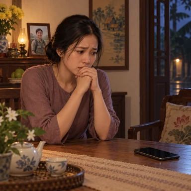 worried: 心配している