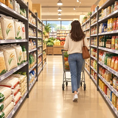 aisle: 棚や座席の間の通路