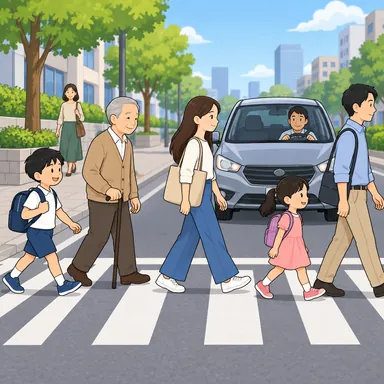 pedestrian: 歩行者