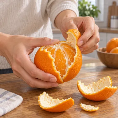 peel: 皮をむく