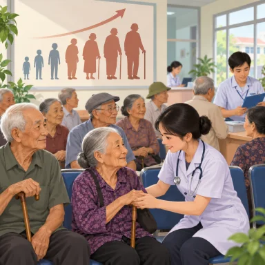 aging population: 高齢化する人口