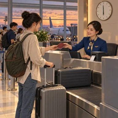 check-in desk: 搭乗手続きの窓口