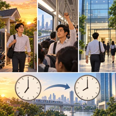 commute time: 通勤にかかる時間