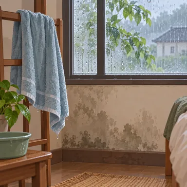 damp: 家の中の湿り