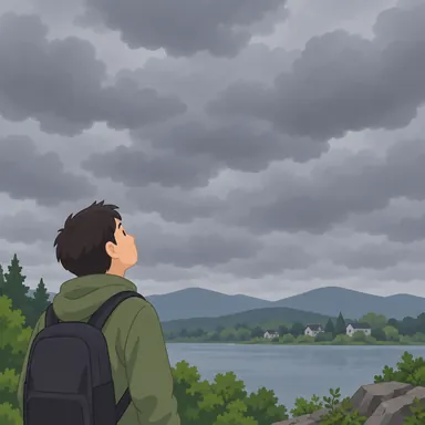 overcast: 一面の曇りの