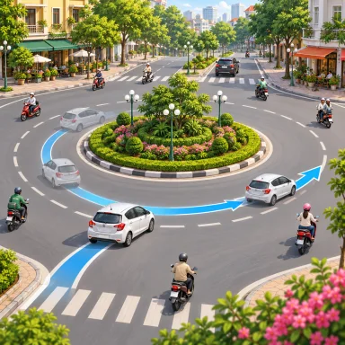roundabout: วงเวียน