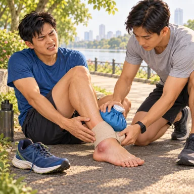 sprain: ทำให้ข้อเคล็ดหรือแพลง