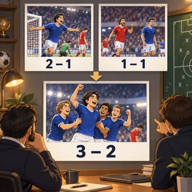 aggregate score: 二試合の合計得点