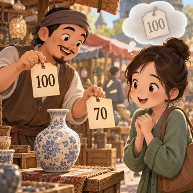 anchoring effect: 最初の数字に引きずられる効果
