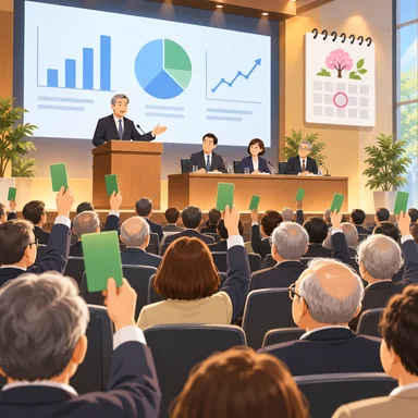 annual general meeting: 定時の株主総会