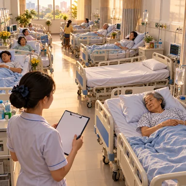bed occupancy: 病床が埋まっている割合