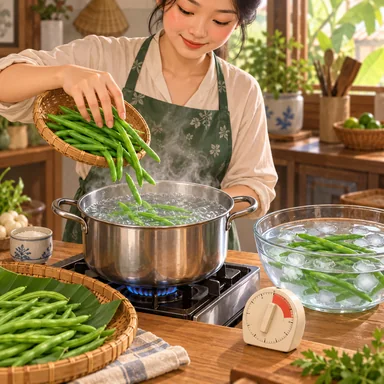 blanch: さっと湯にくぐらせる