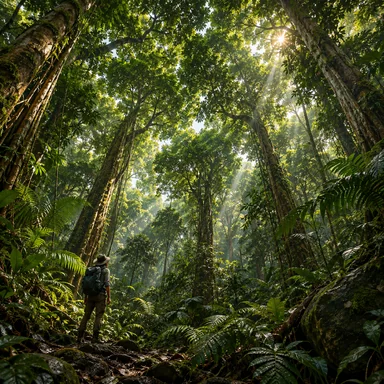 canopy: 林の上のほうの茂り