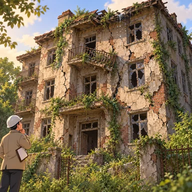 dilapidated: ひどく傷んで古びた