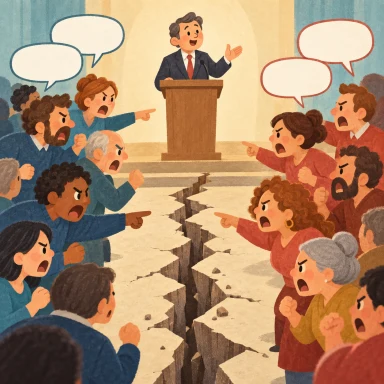 divisive: 人を二つに割る