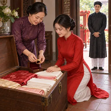 dowry: 嫁ぐときに持たせる財産