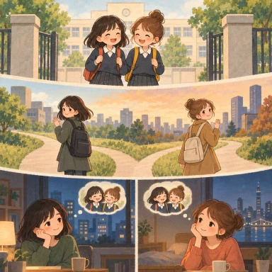 drift apart: 少しずつ離れていく