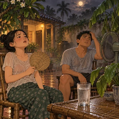 muggy: อบอ้าวและชื้นจนอึดอัด