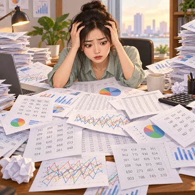 a welter of figures: 乱れて積み上がった数字の山
