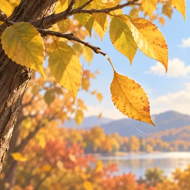 abscission of a leaf: 葉が自ら枝から落ちること