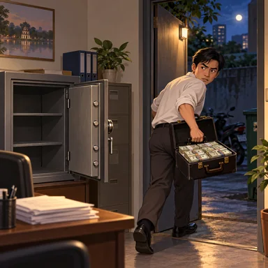 abscond with funds: 金を持って姿を消す