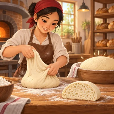 aeration of dough: 生地に空気を含ませること