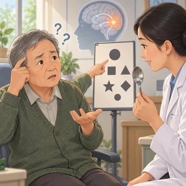 agnosia: 見えているのに何か分からない状態