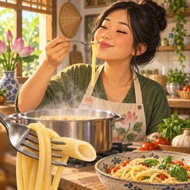 al dente: 芯を残して茹でた
