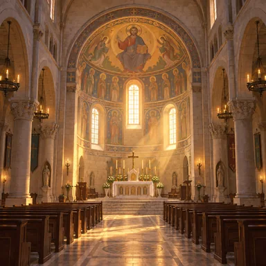 apse: 聖堂の奥の半円のくぼみ