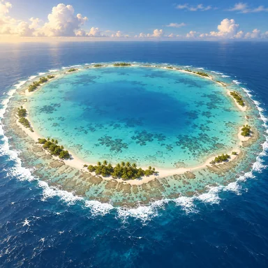 atoll: 輪の形をした珊瑚の島