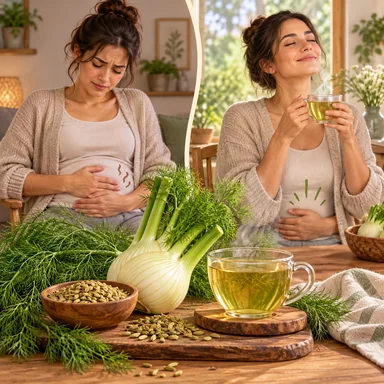 carminative herb: 腹の張りを抑える薬草