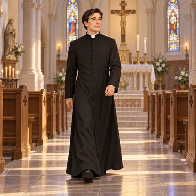 cassock: 聖職者の着る黒い長衣